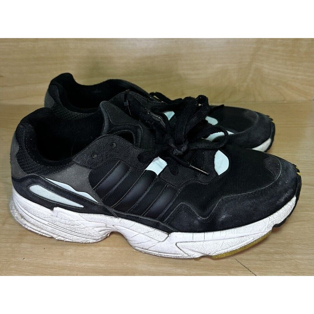 Adidas Mens Yung-96 Black White Mint Sneakers Shoes Size 9